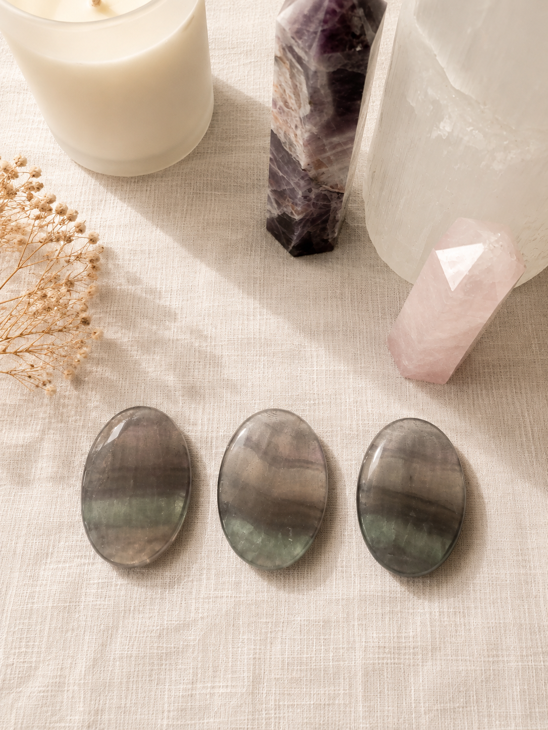 Fluorite Worry Stone
