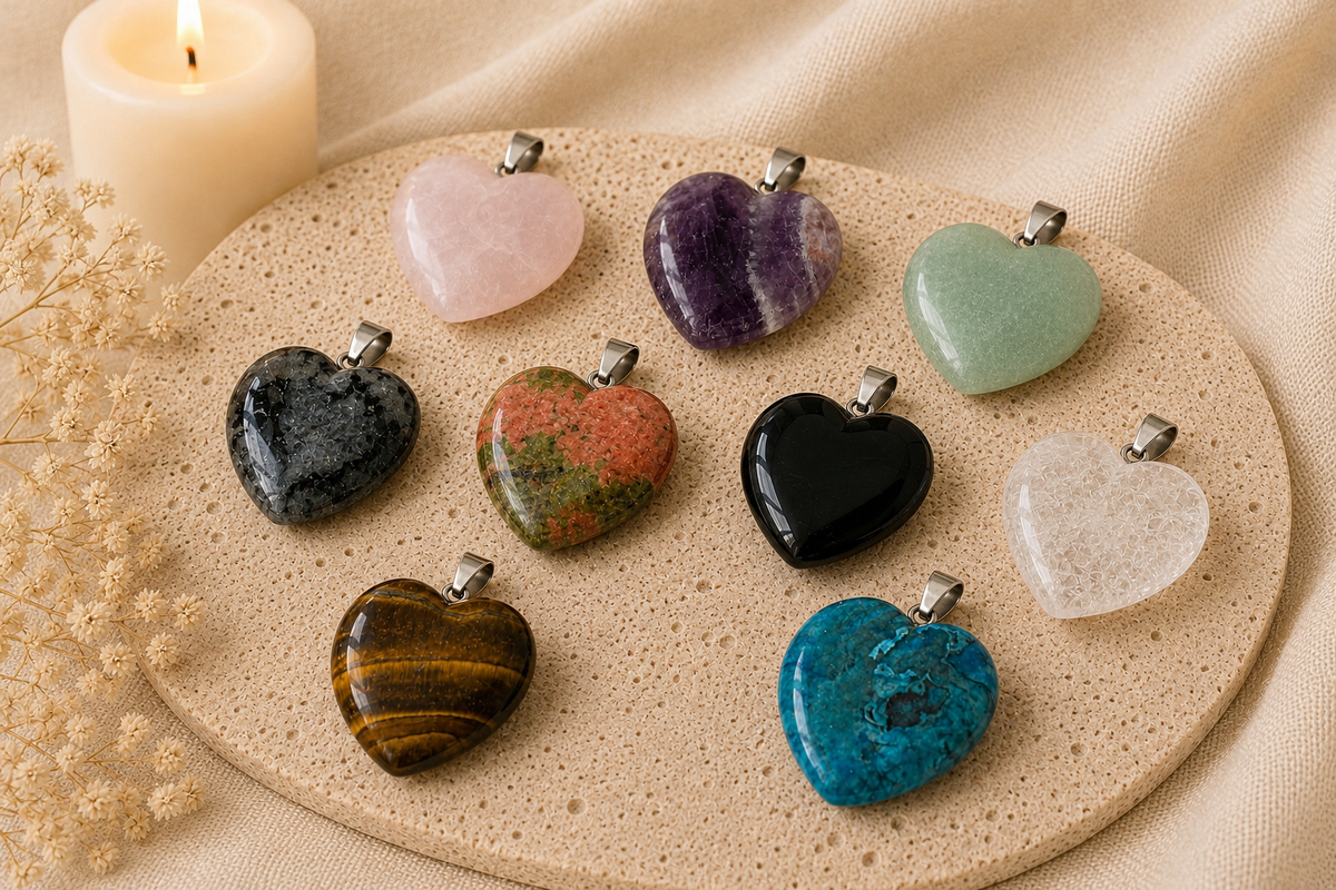 Crystal Heart Necklaces