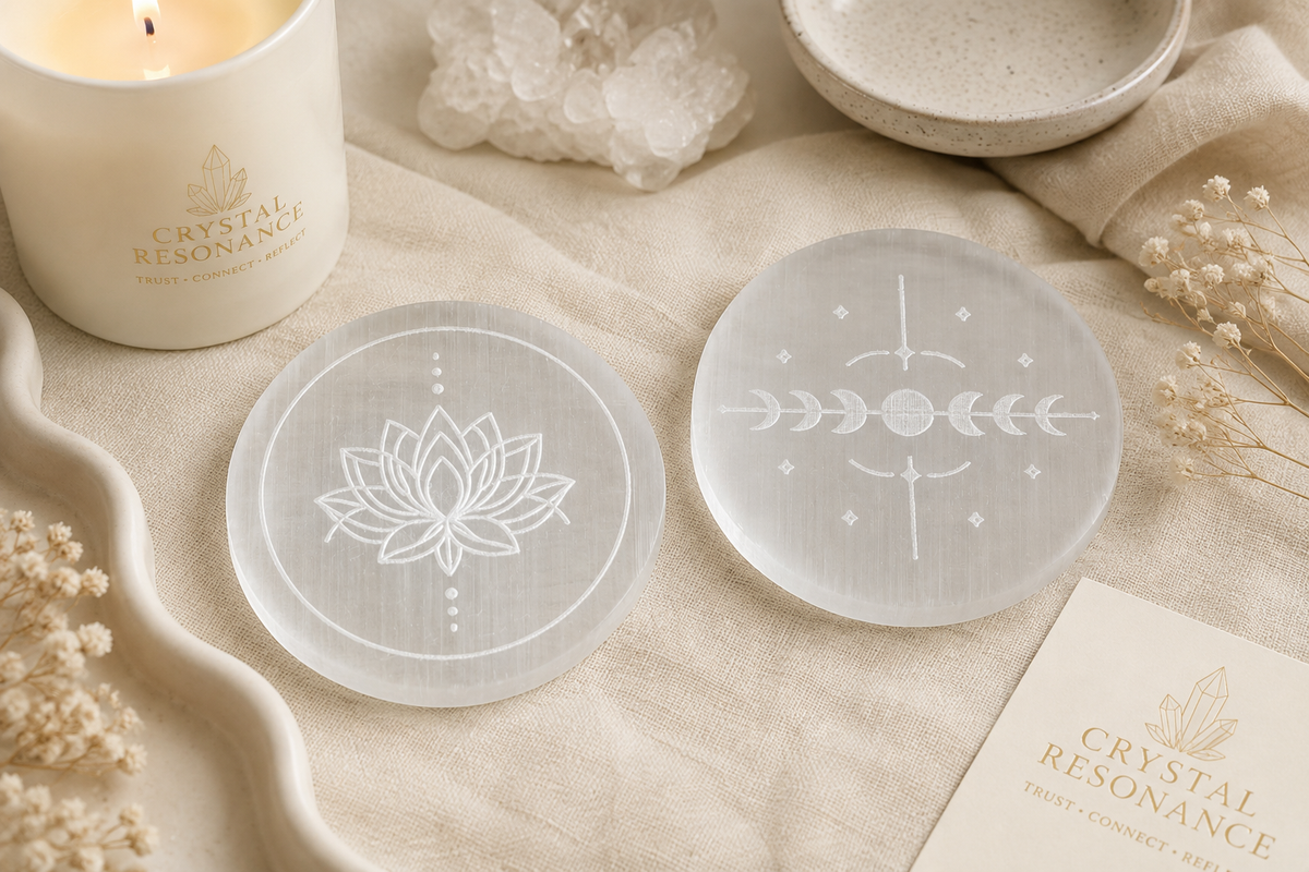 Selenite Charging Plates
