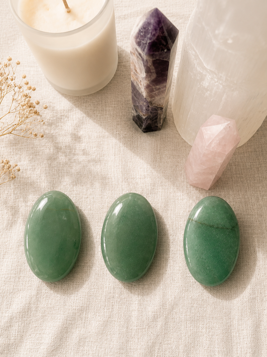 Green Aventurine Palm Stone
