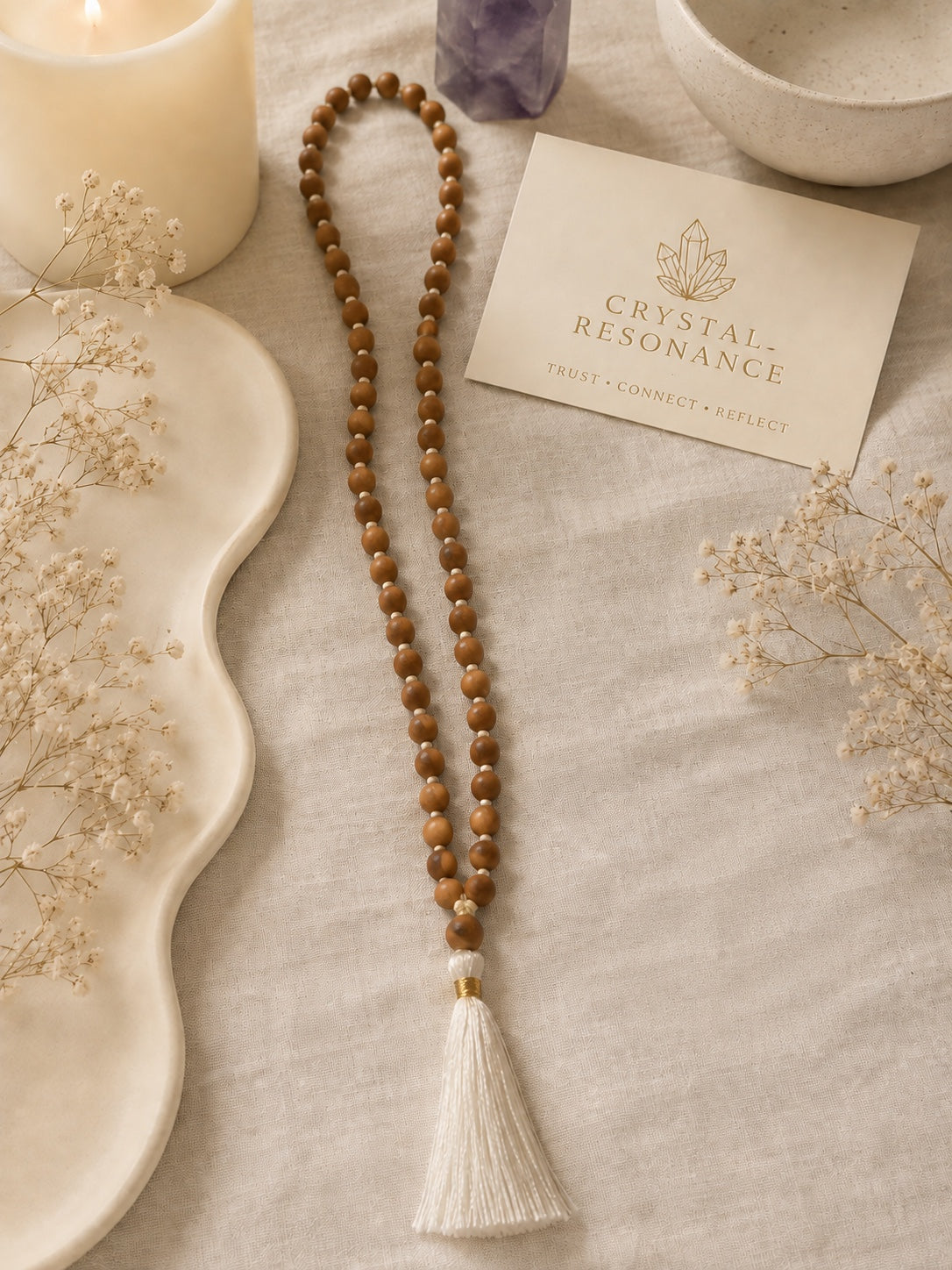 54 Bead Sandalwood Mala