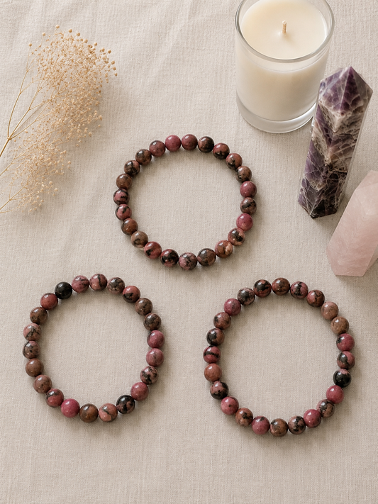 Rhodonite Crystal Bracelet