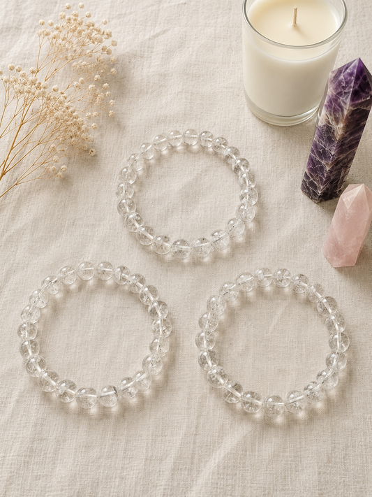 Clear Quartz Crystal Bracelet
