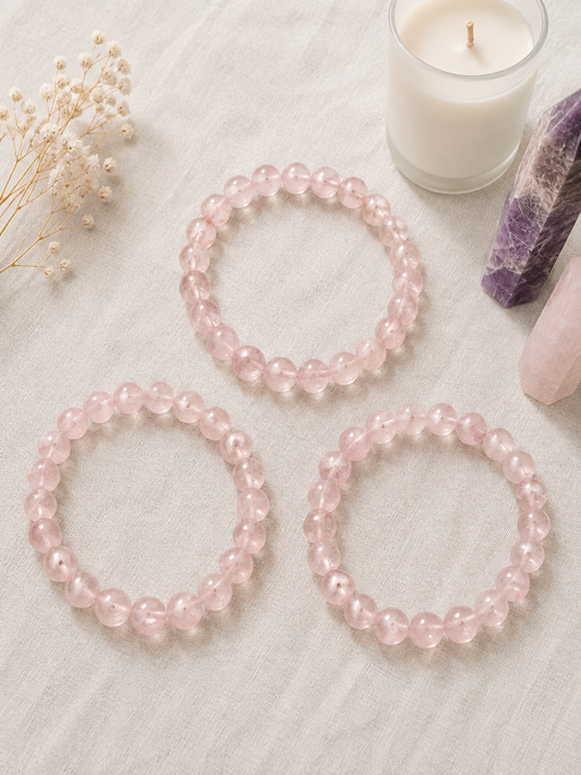 Rose Quartz Crystal Bracelet