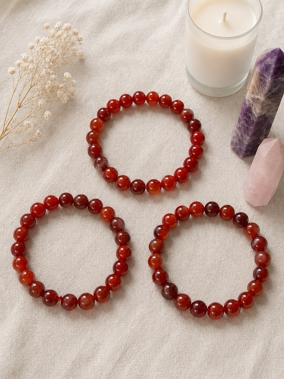 Carnelian Crystal Bracelet